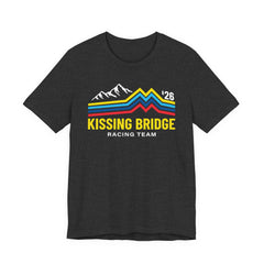 Kissing Bridge Racing Team Retro Mountain Stripes '26 – Adult Tee