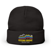 Kissing Bridge Racing Team | Retro Mountain Stripe '26 — Knit Beanie