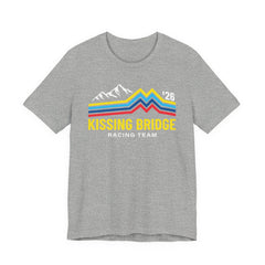 Kissing Bridge Racing Team Retro Mountain Stripes '26 – Adult Tee