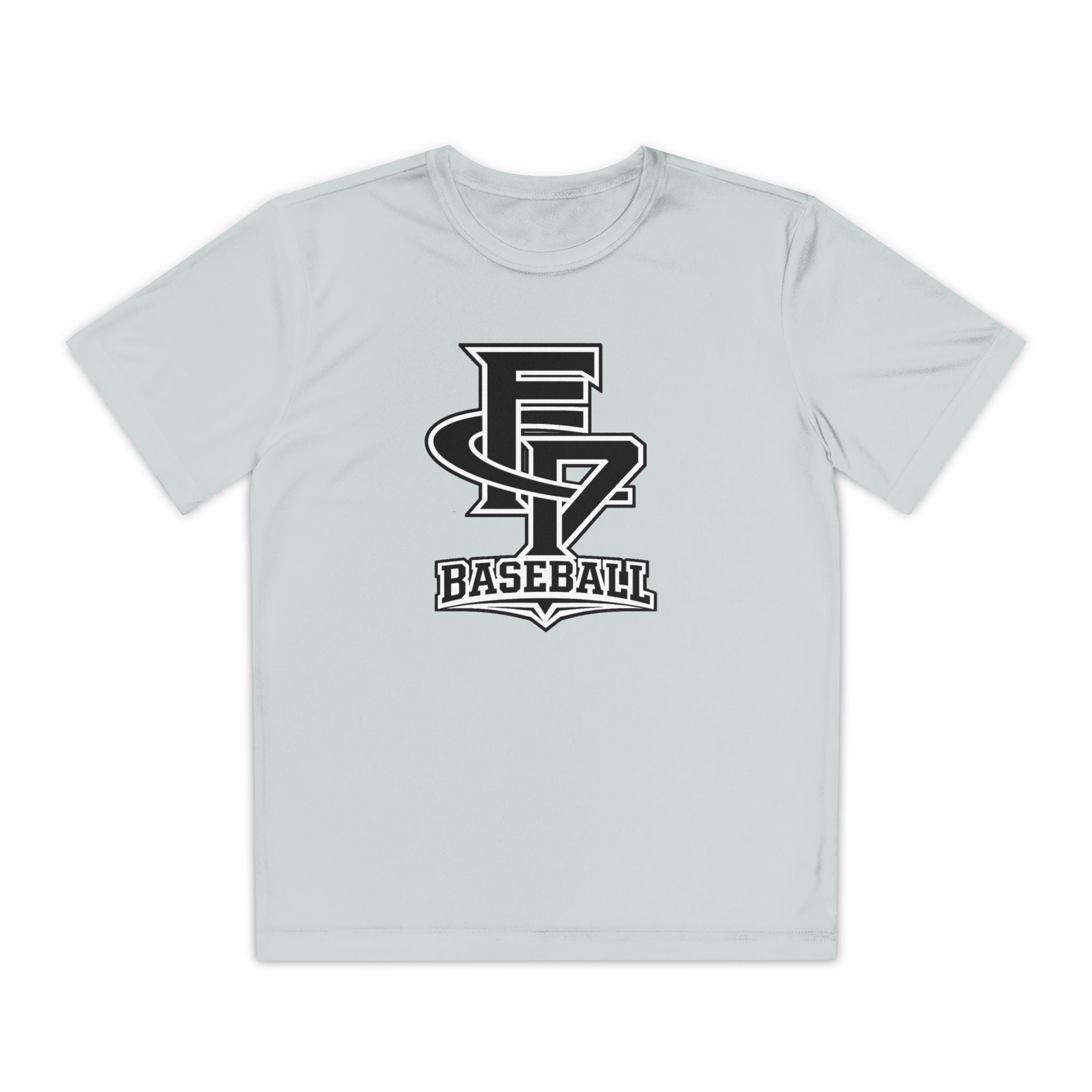 FCP Youth Baseball Dri-Fit Tee: Black Logo Alt