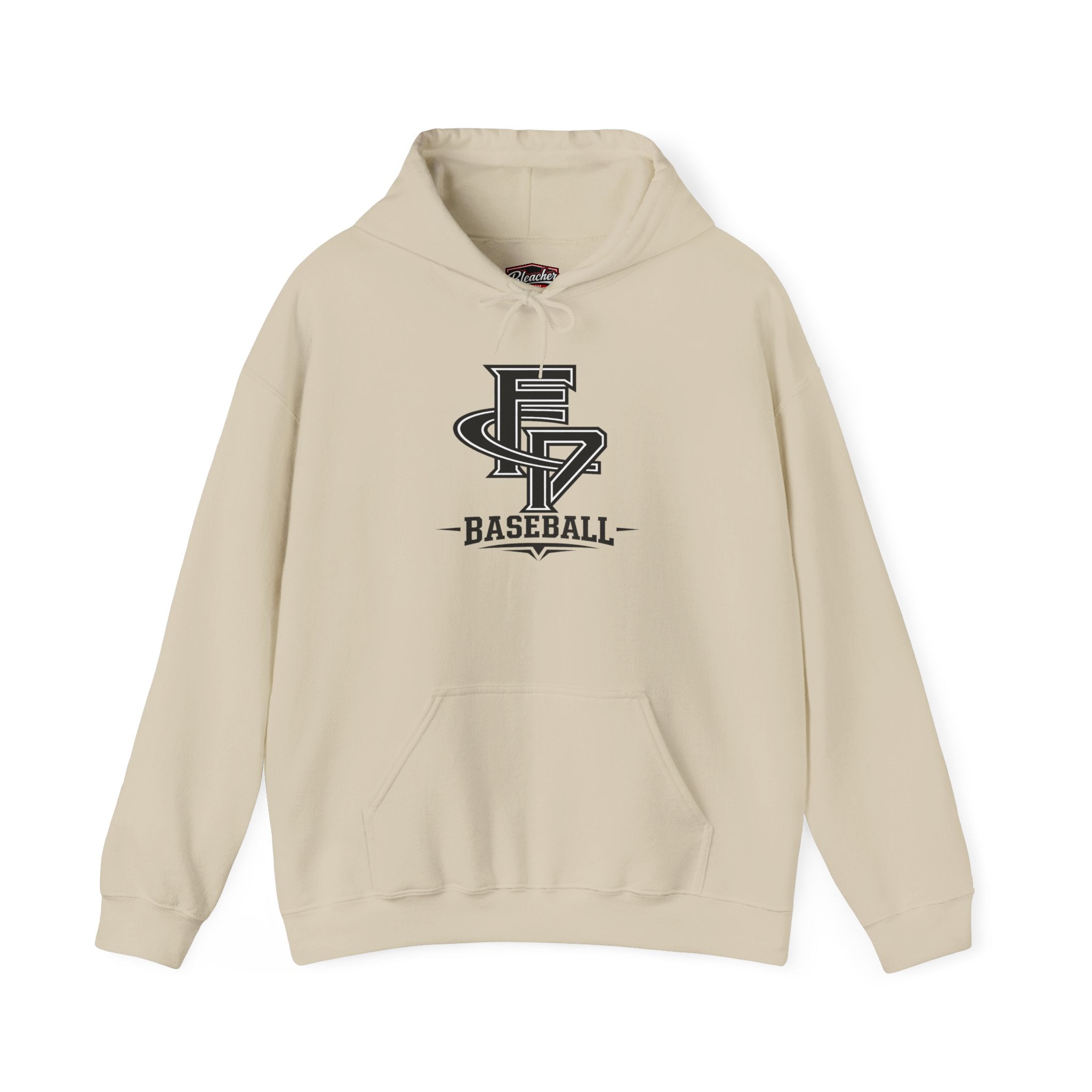 FCP Adult Baseball Hoodie: Black Logo