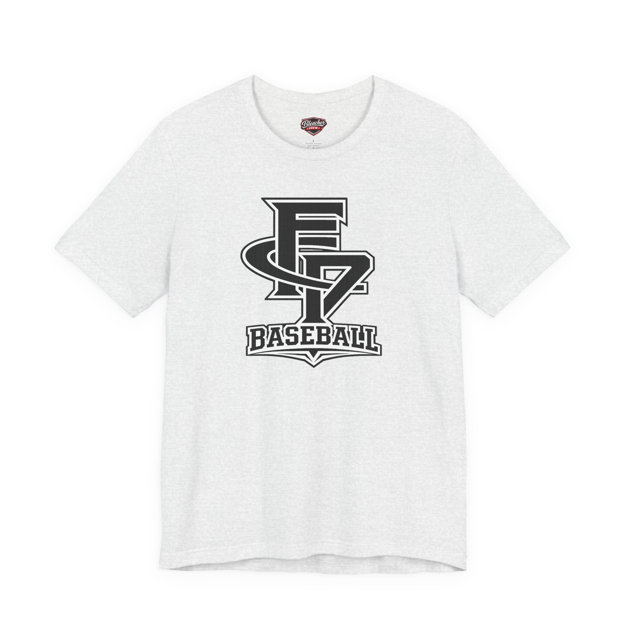 FCP Adult Baseball Tee: Black Logo Alt