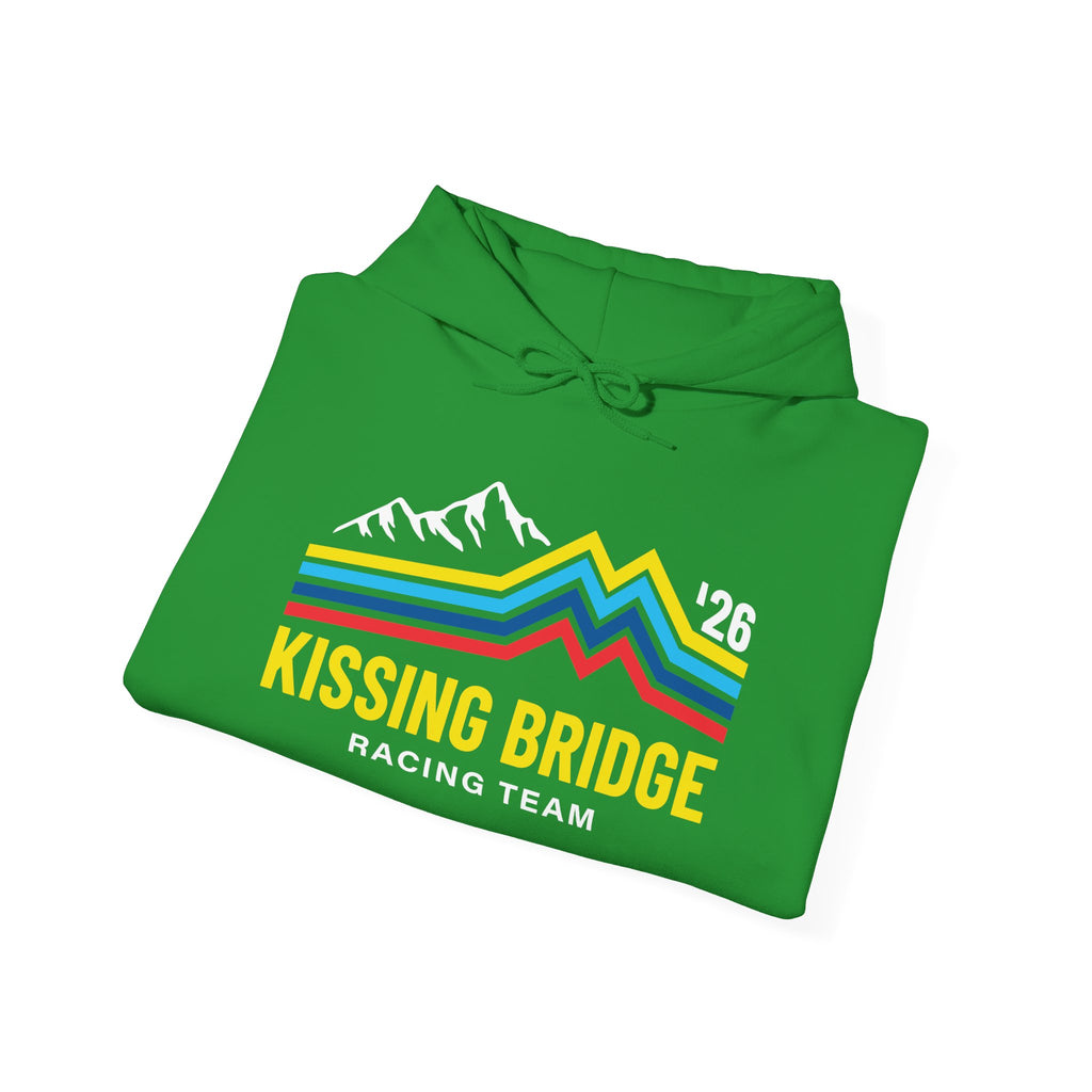 Kissing Bridge Racing Team | Retro Mountain Stripe '26 – Adult Hoodie