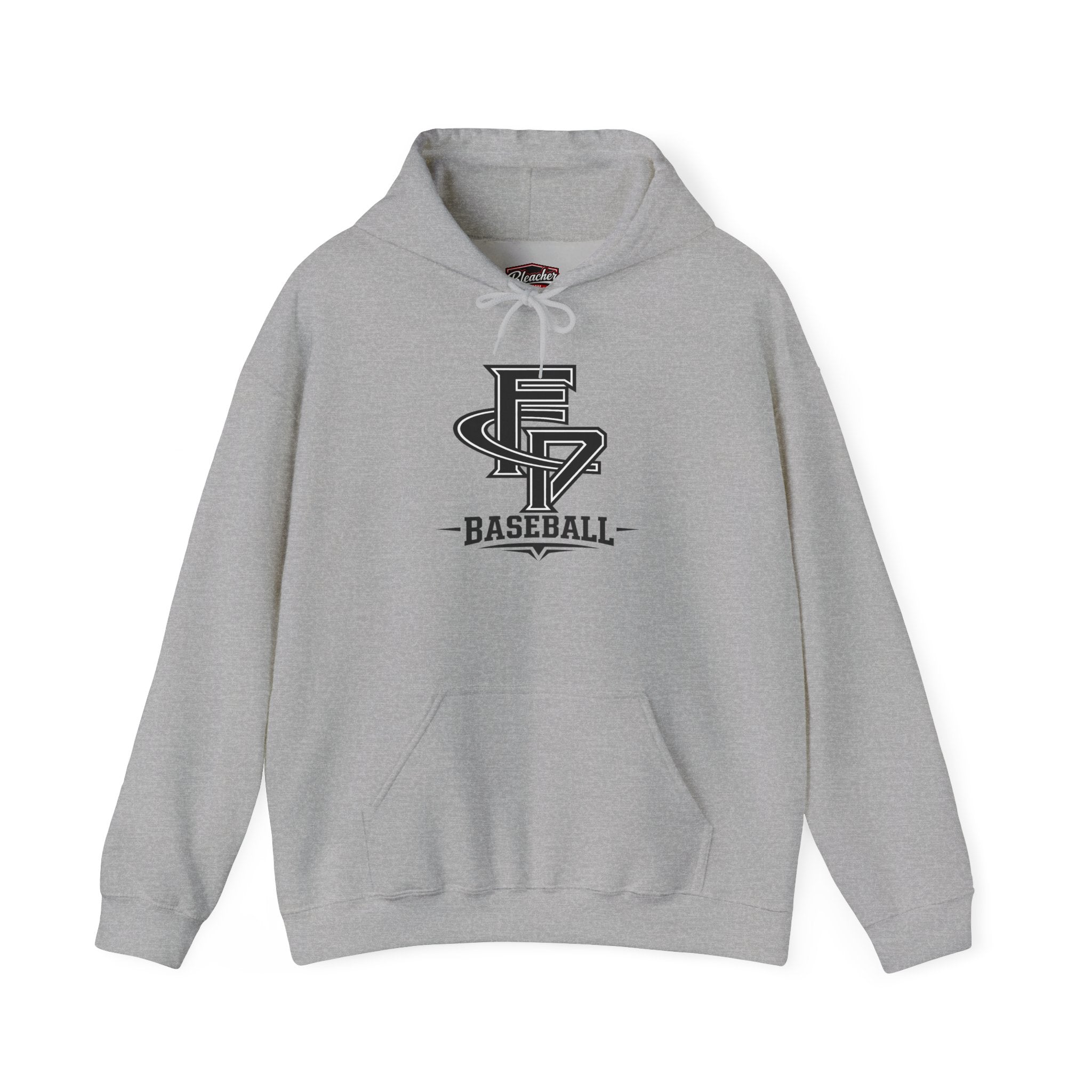 FCP Adult Baseball Hoodie: Black Logo