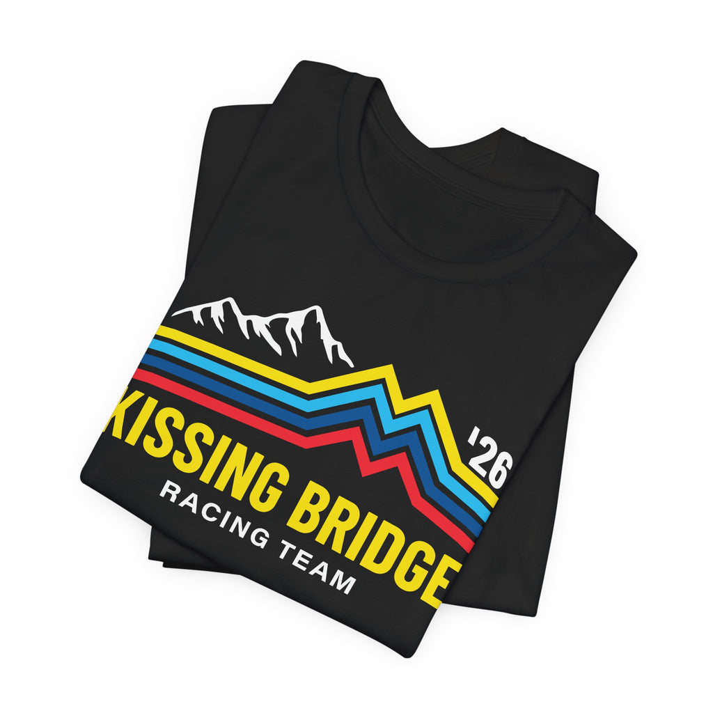 Kissing Bridge Racing Team Retro Mountain Stripes '26 – Tee
