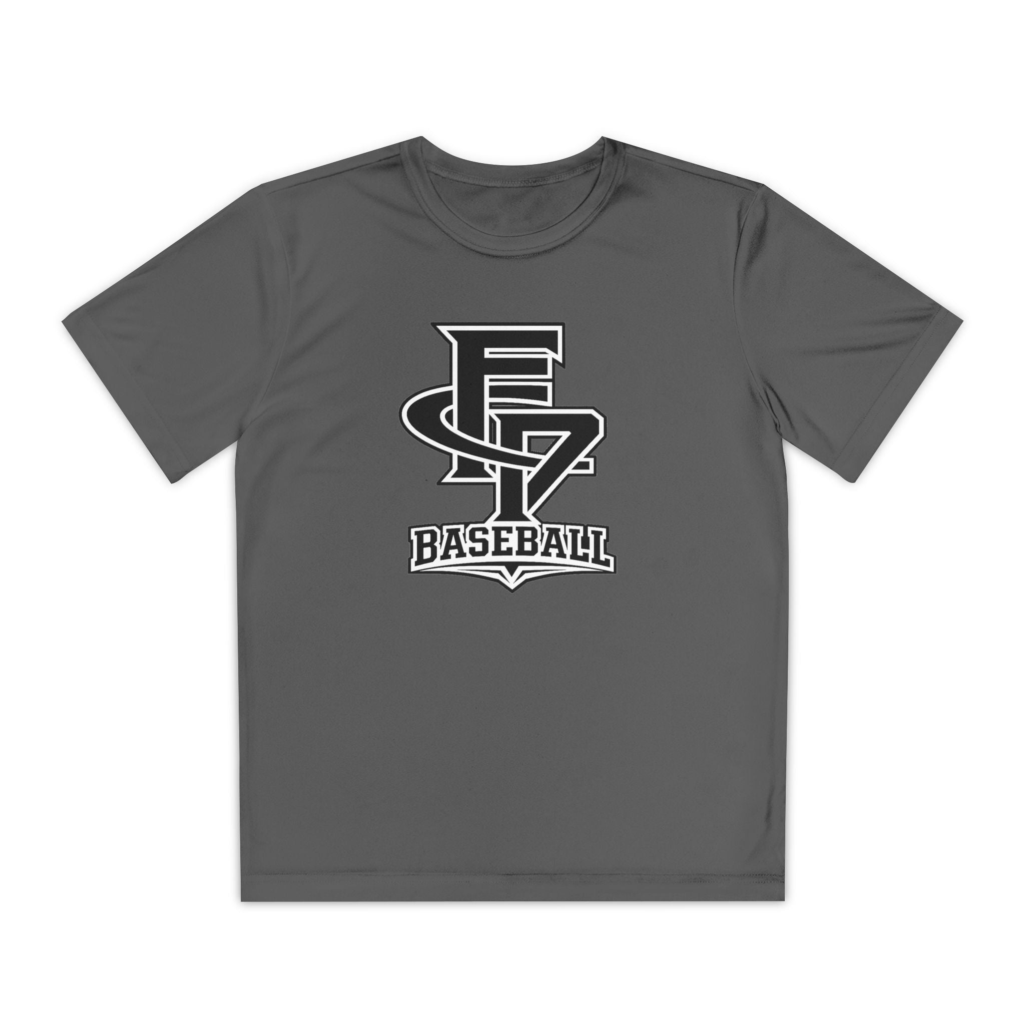 FCP Youth Baseball Dri-Fit Tee: Black Logo Alt