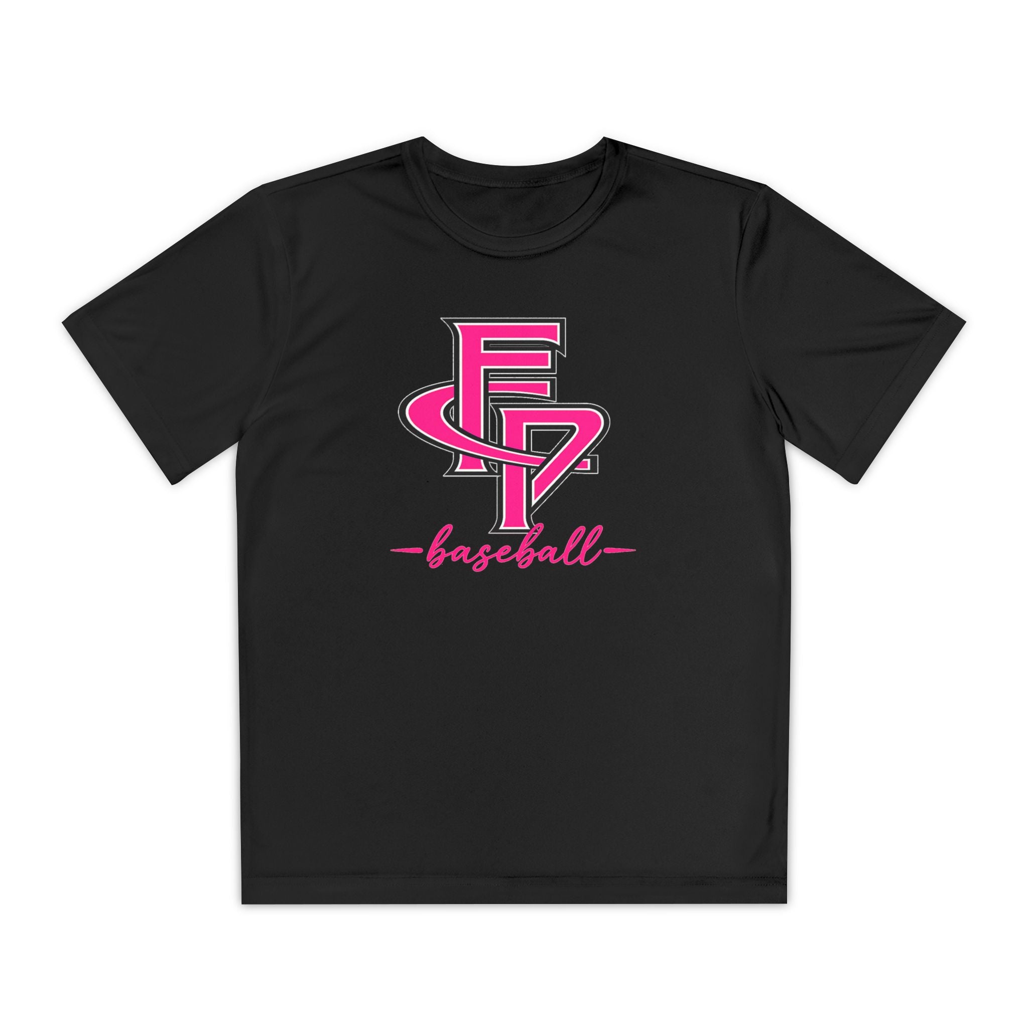 FCP Youth Baseball Dri-Fit Tee: Pink Logo