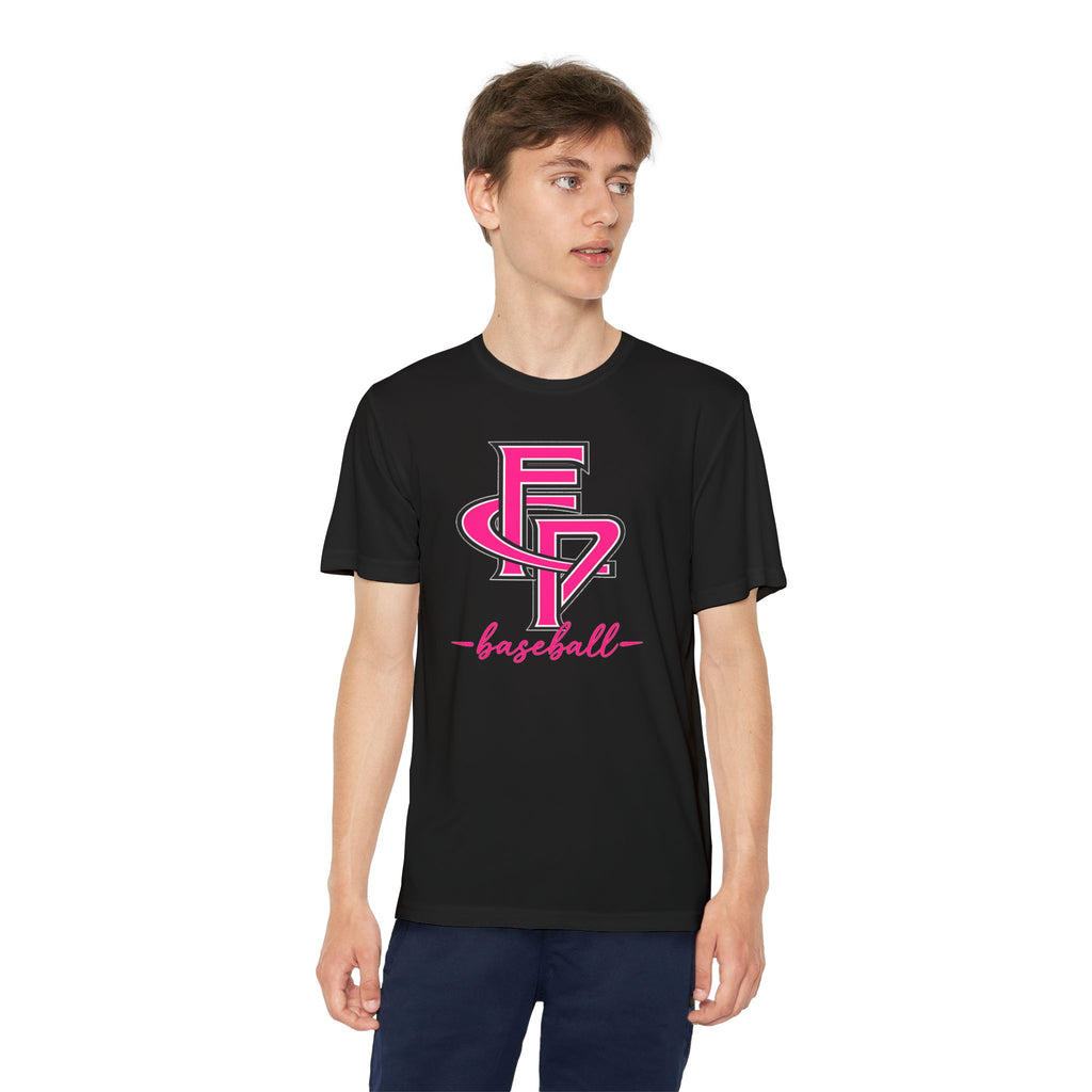 FCP Youth Baseball Dri-Fit Tee: Pink Logo