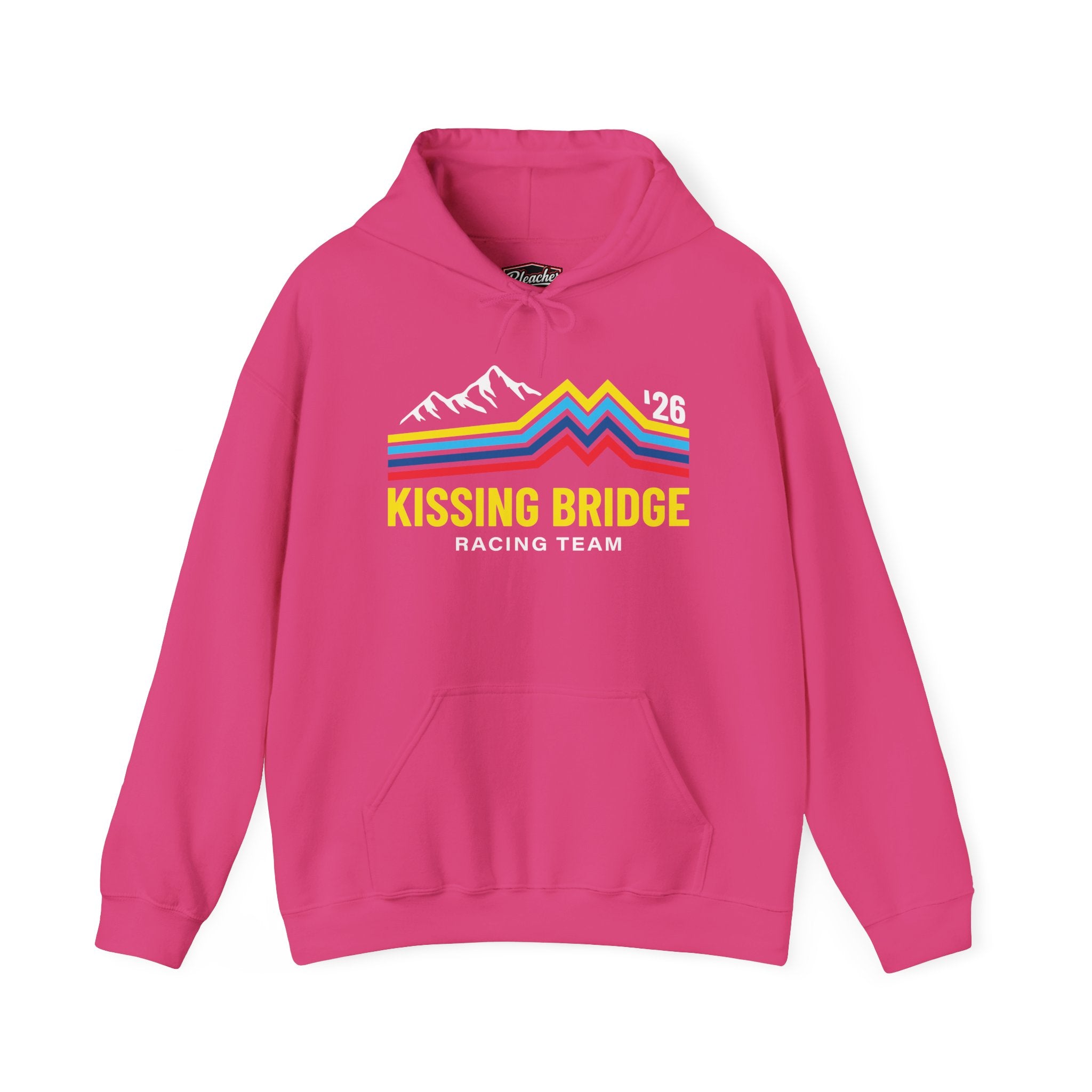 Kissing Bridge Racing Team | Retro Mountain Stripe '26 – Adult Hoodie