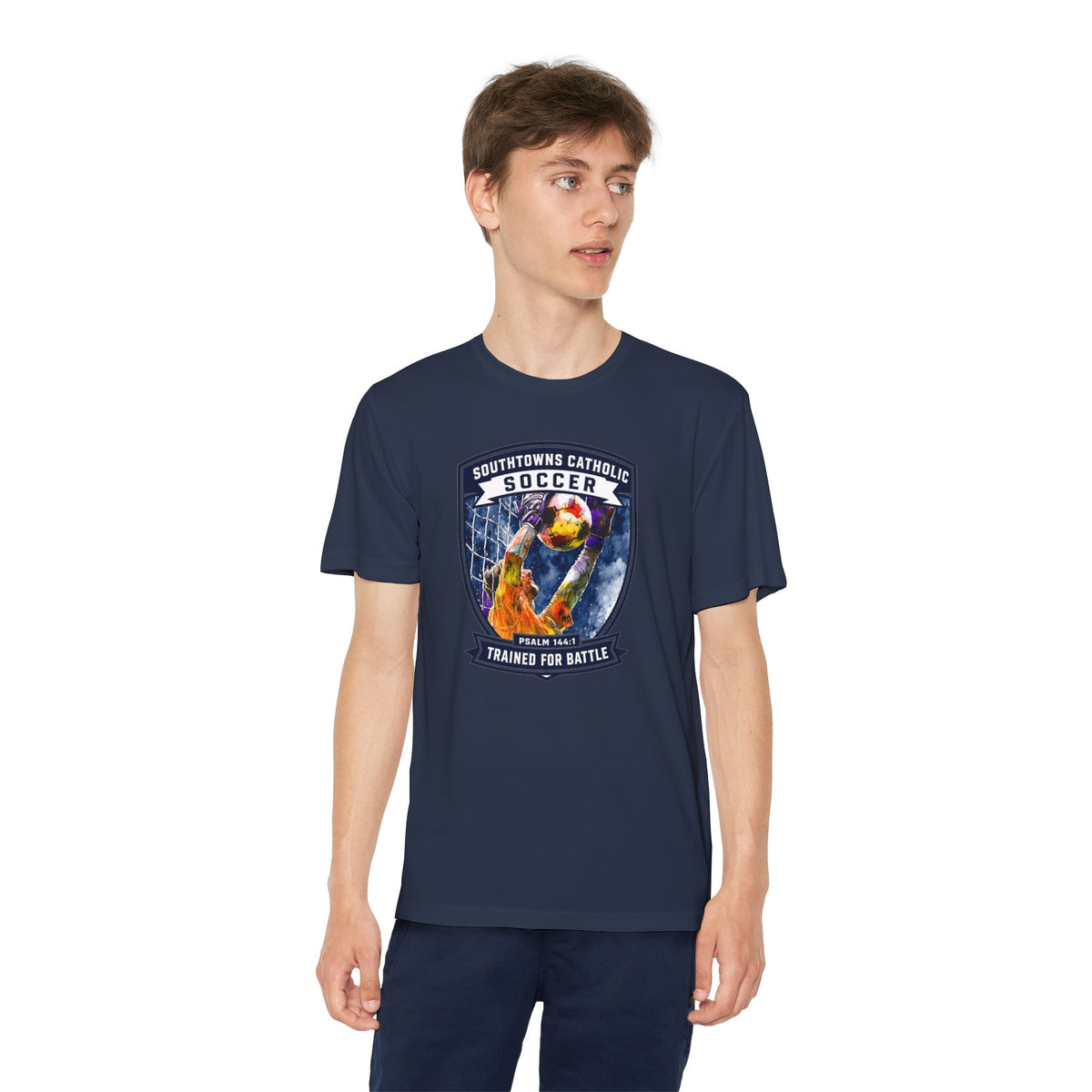 SCS Soccer 'Trained for Battle' T-Shirt (Kids)