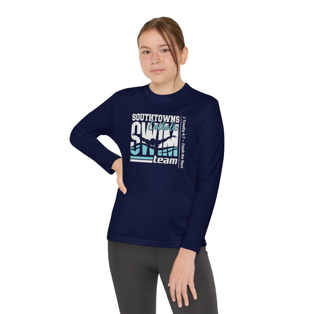 Southtown Catholic Swim Team Long Sleeve Tee (Youth)