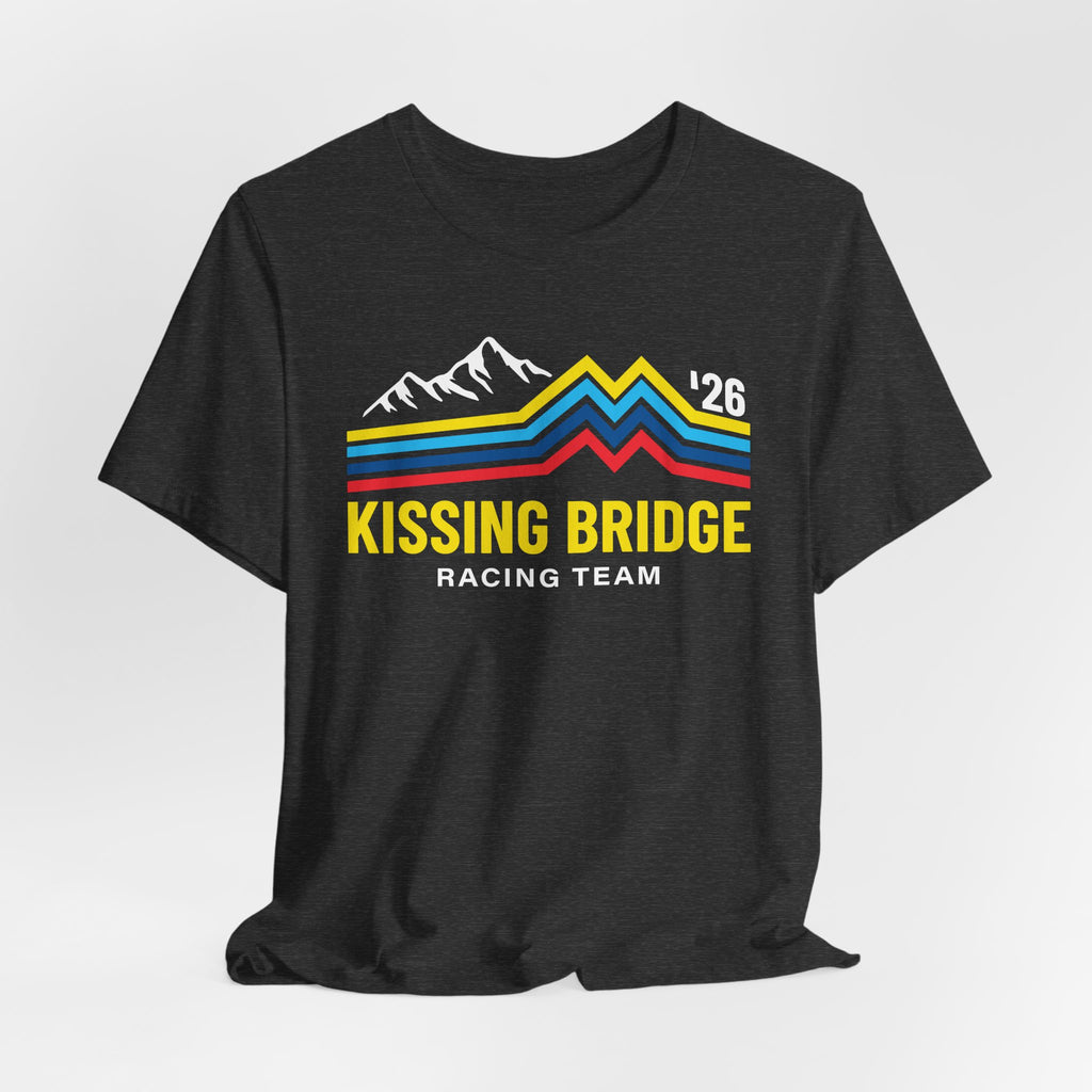 Kissing Bridge Racing Team Retro Mountain Stripes '26 – Tee