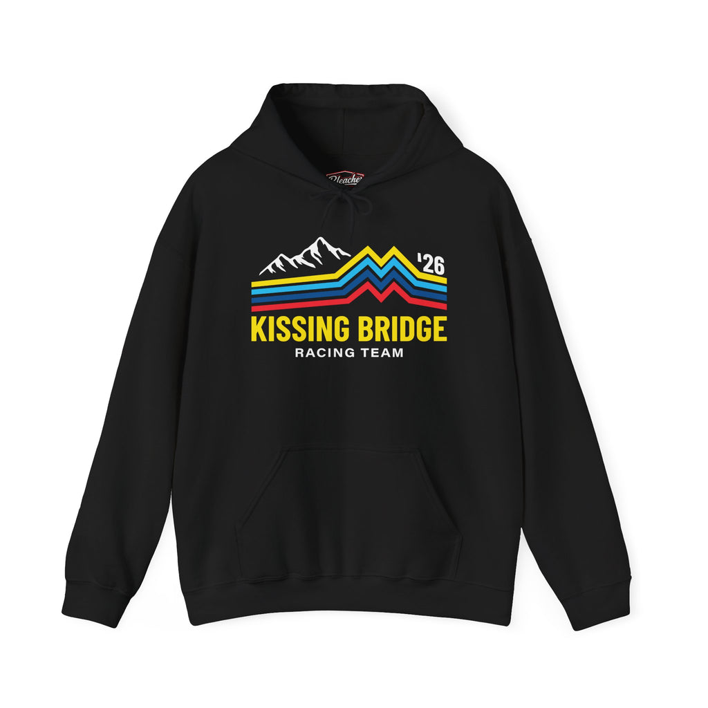 Kissing Bridge Racing Team | Retro Mountain Stripe '26 – Adult Hoodie