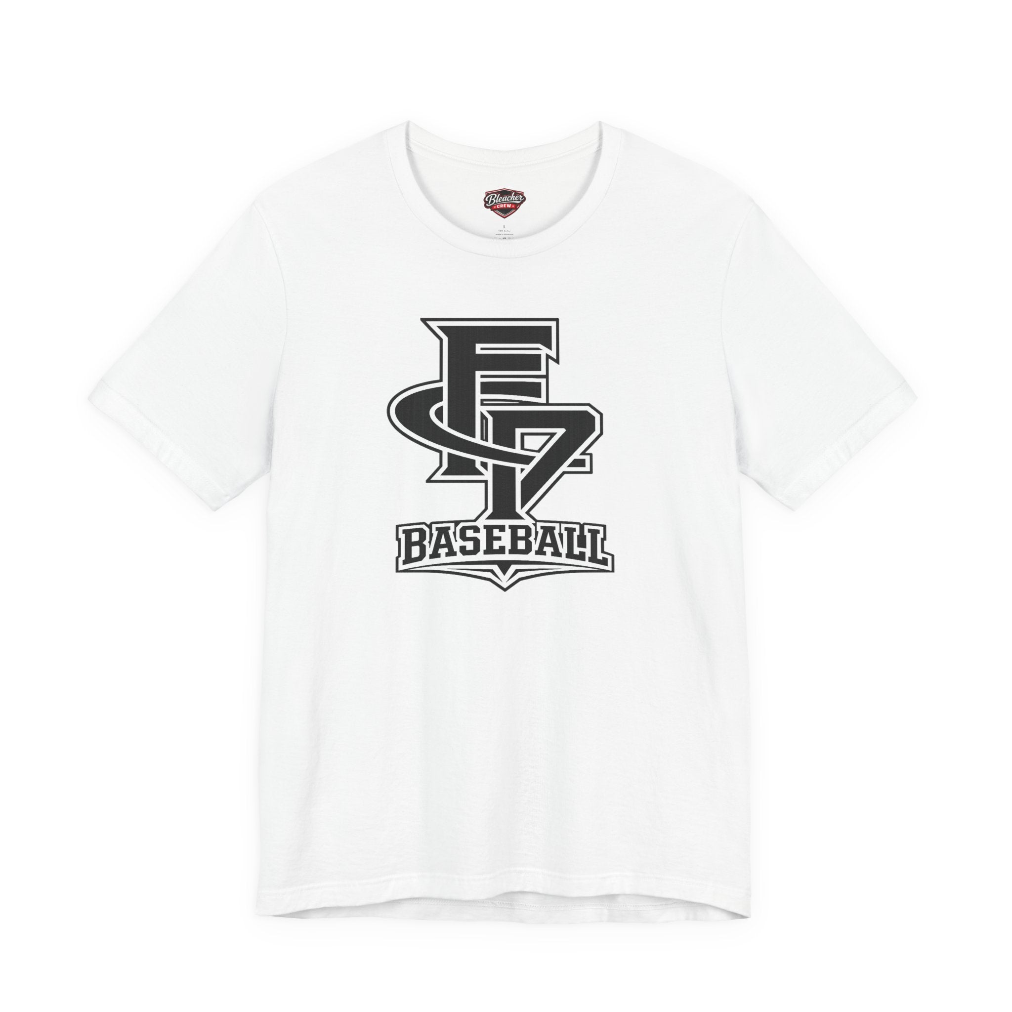 FCP Adult Baseball Tee: Black Logo Alt