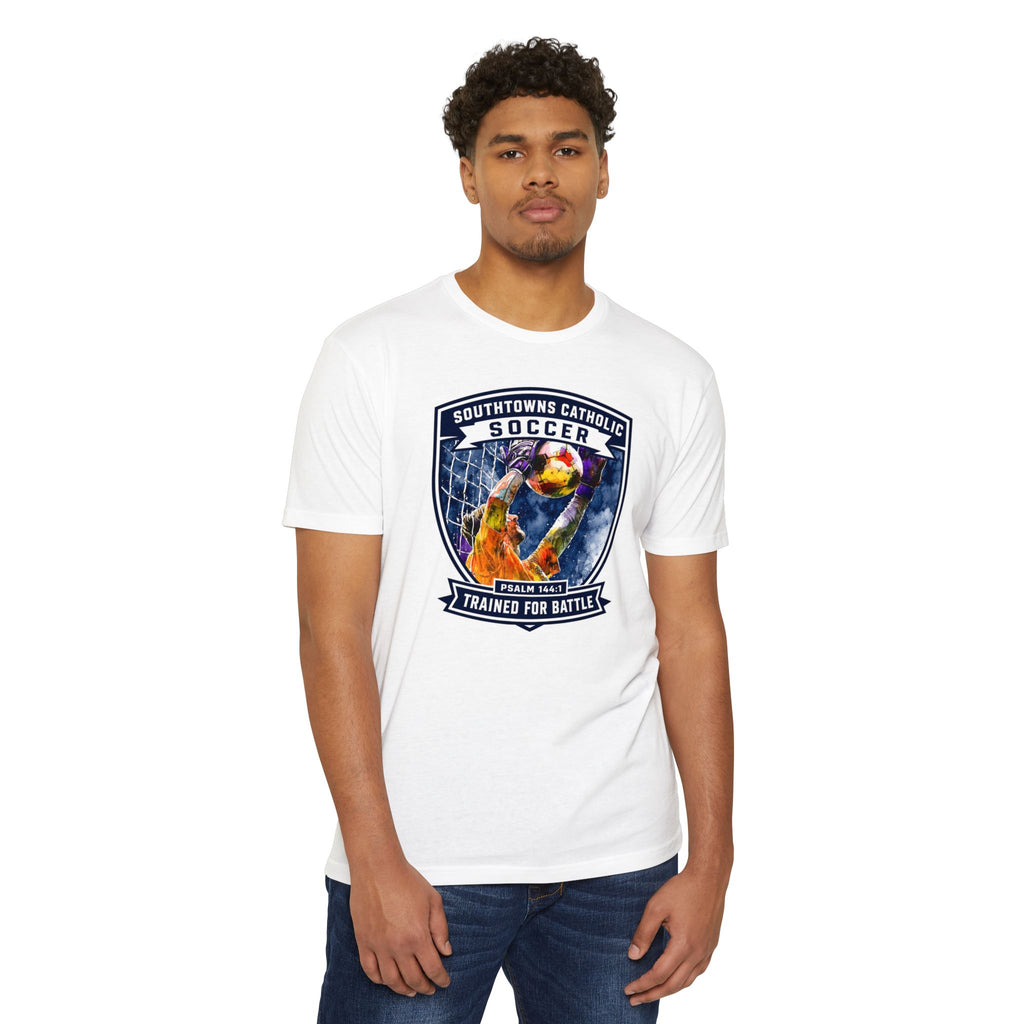 Southtowns Catholic Soccer 'Trained for Battle' T-Shirt