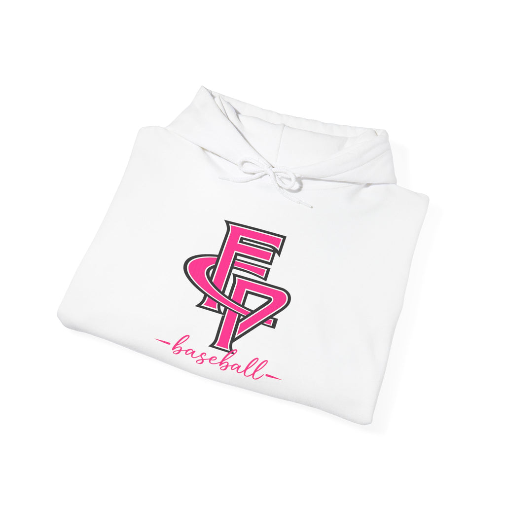 FCP Adult Baseball Hoodie: Pink Pullover