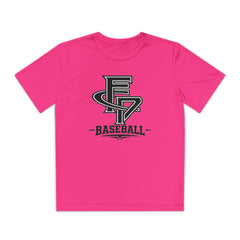 FCP Youth Baseball Performance Tee: Black Logo