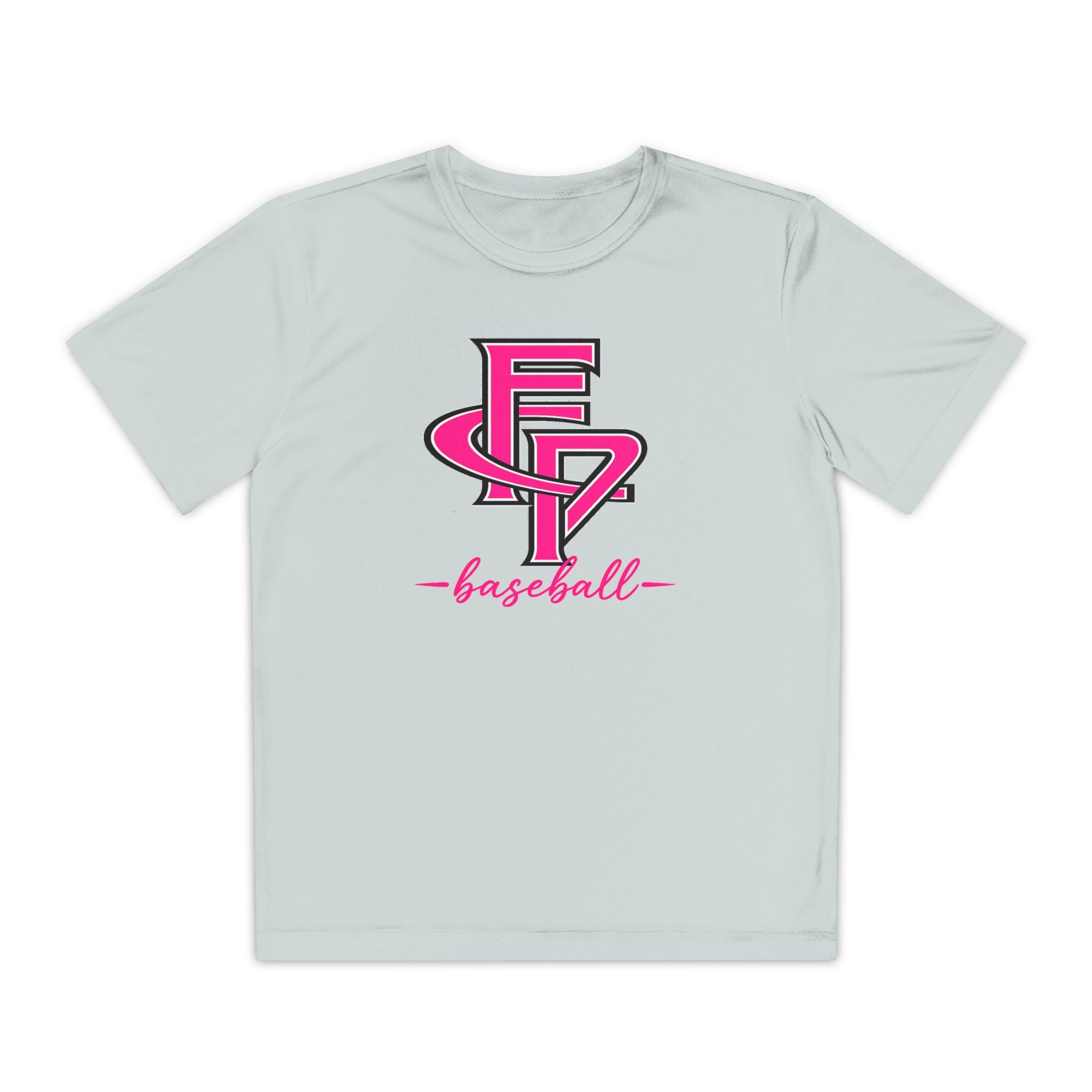 FCP Youth Baseball Dri-Fit Tee: Pink Logo