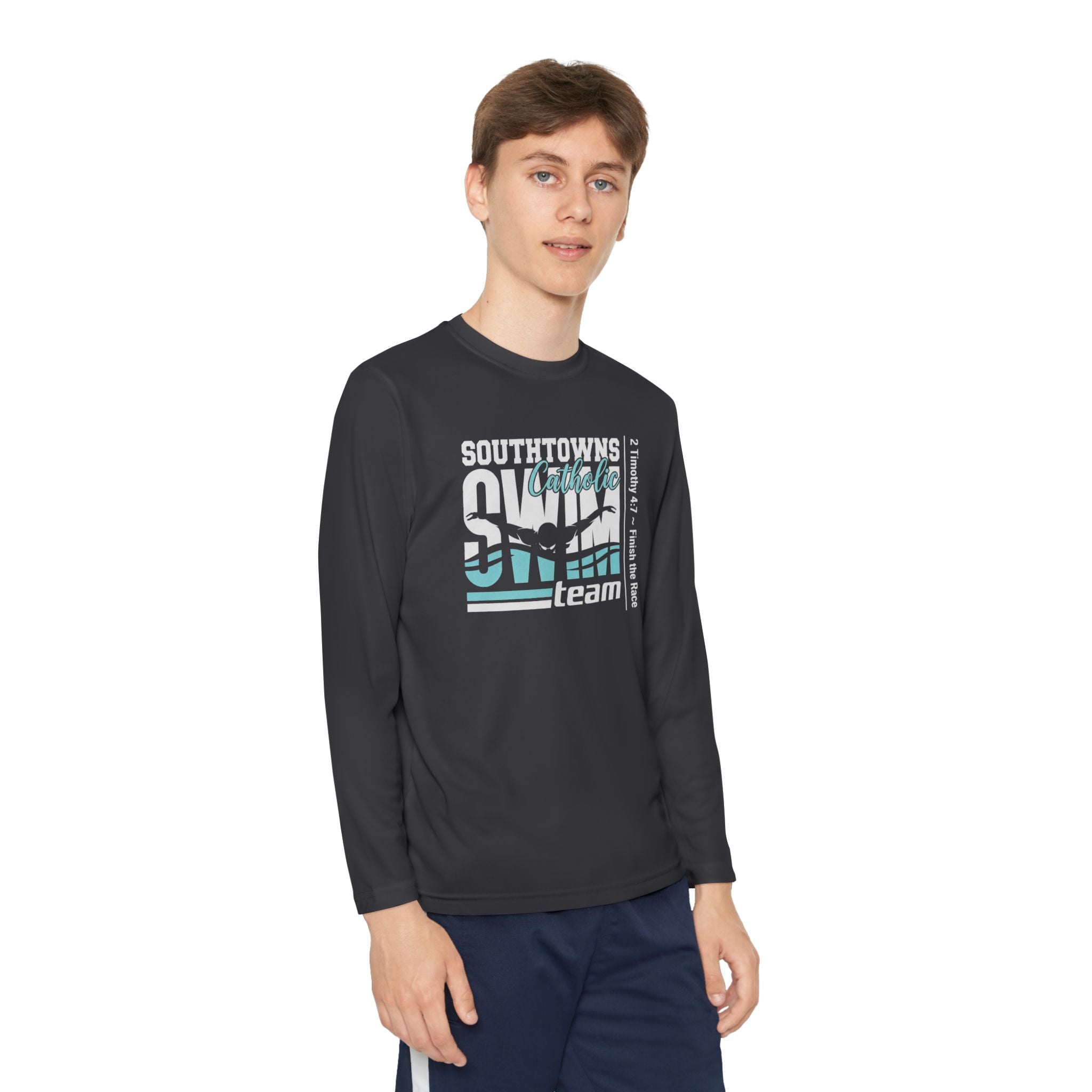 Southtown Catholic Swim Team Long Sleeve Tee (Youth)