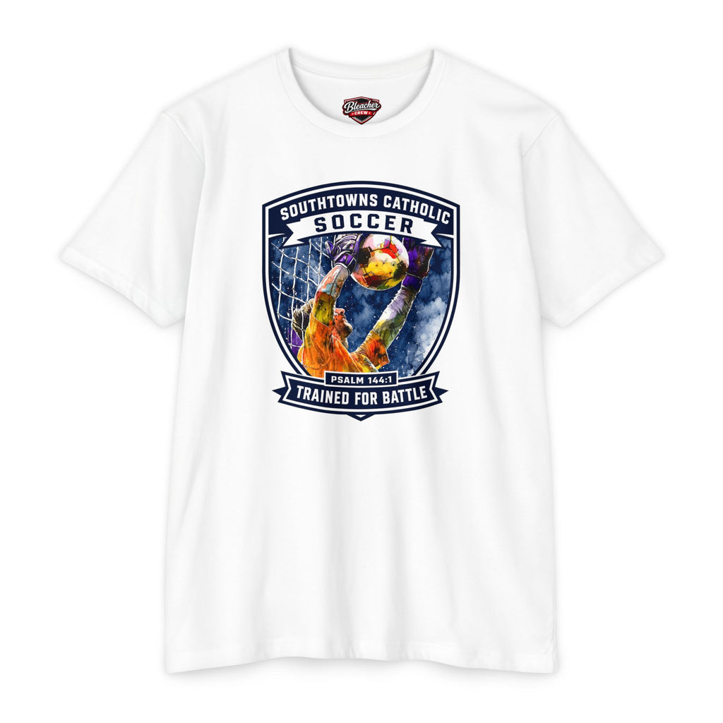 Southtowns Catholic Soccer 'Trained for Battle' T-Shirt