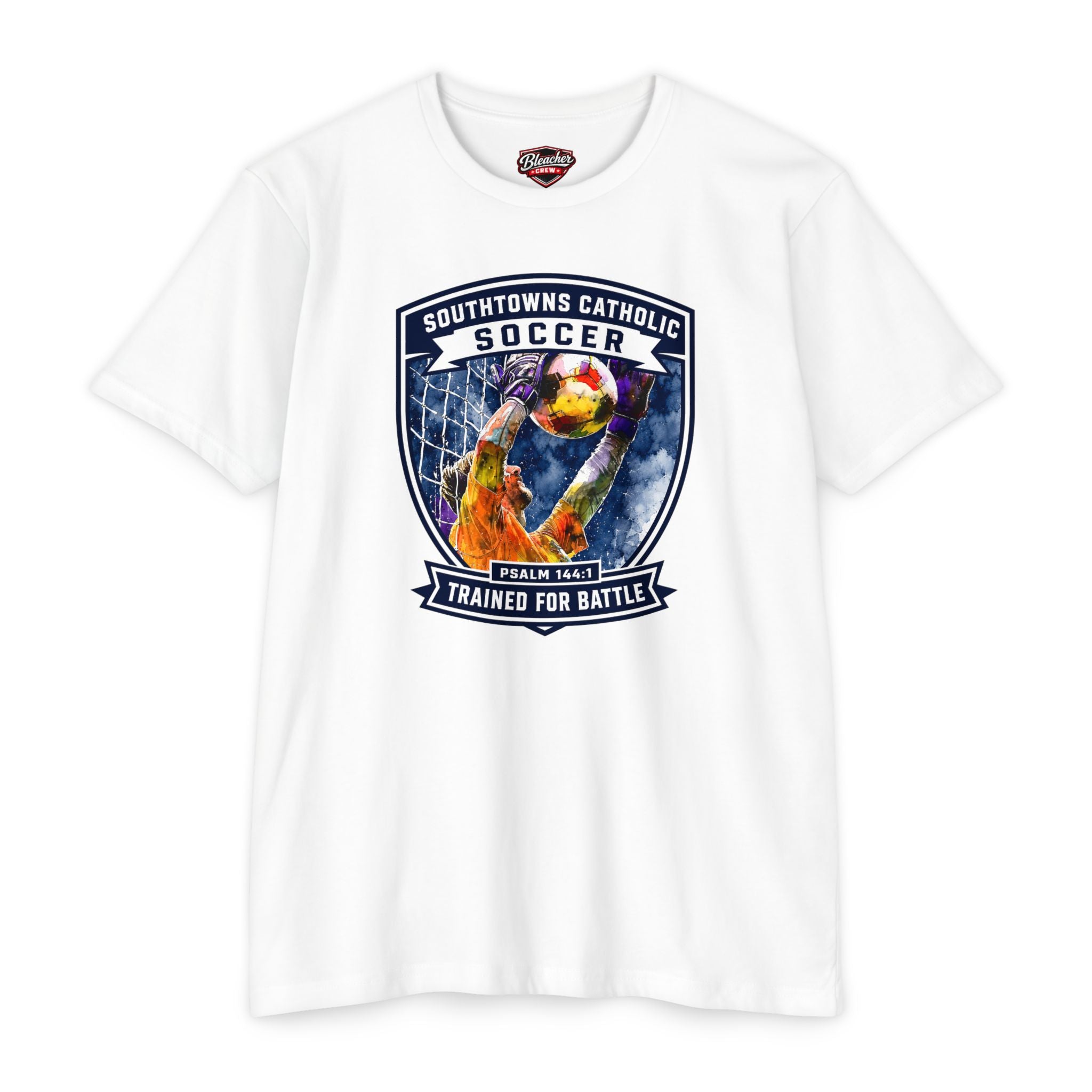 Southtowns Catholic Soccer 'Trained for Battle' T-Shirt