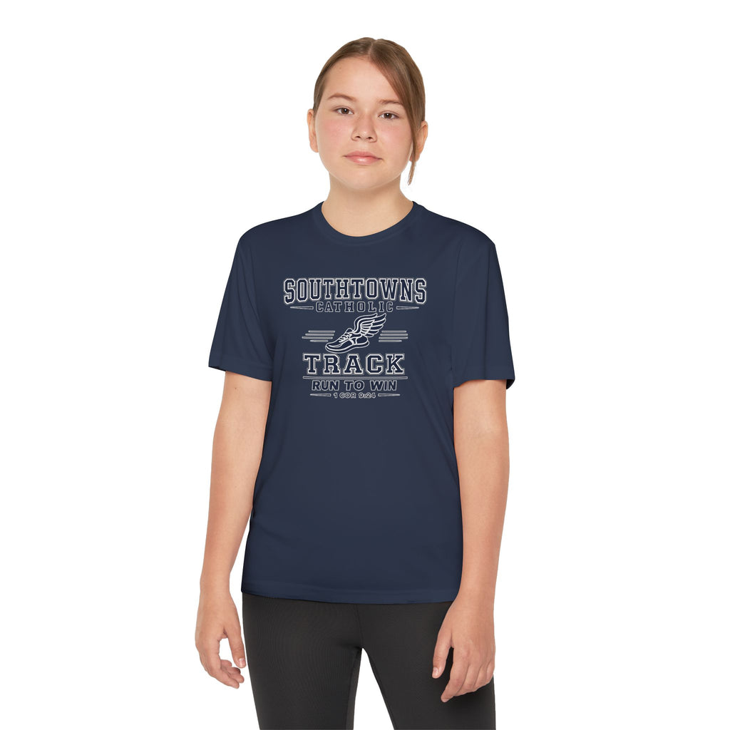 SCS Track "Run to Win" Performance Tee (Kids)
