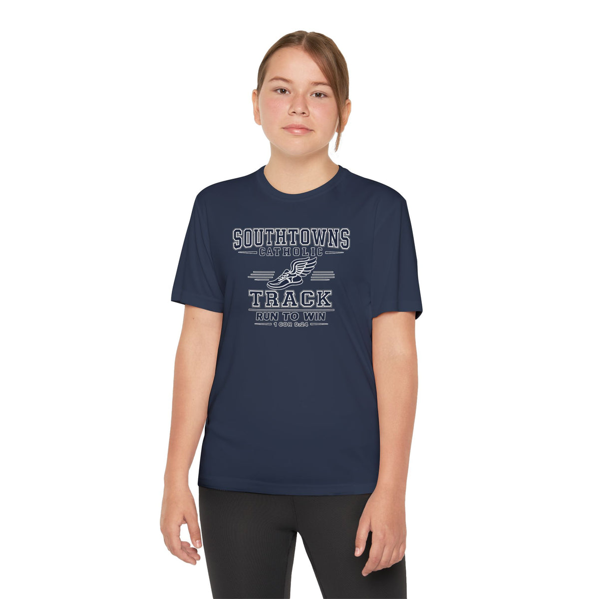 SCS Track "Run to Win" Performance Tee (Kids)