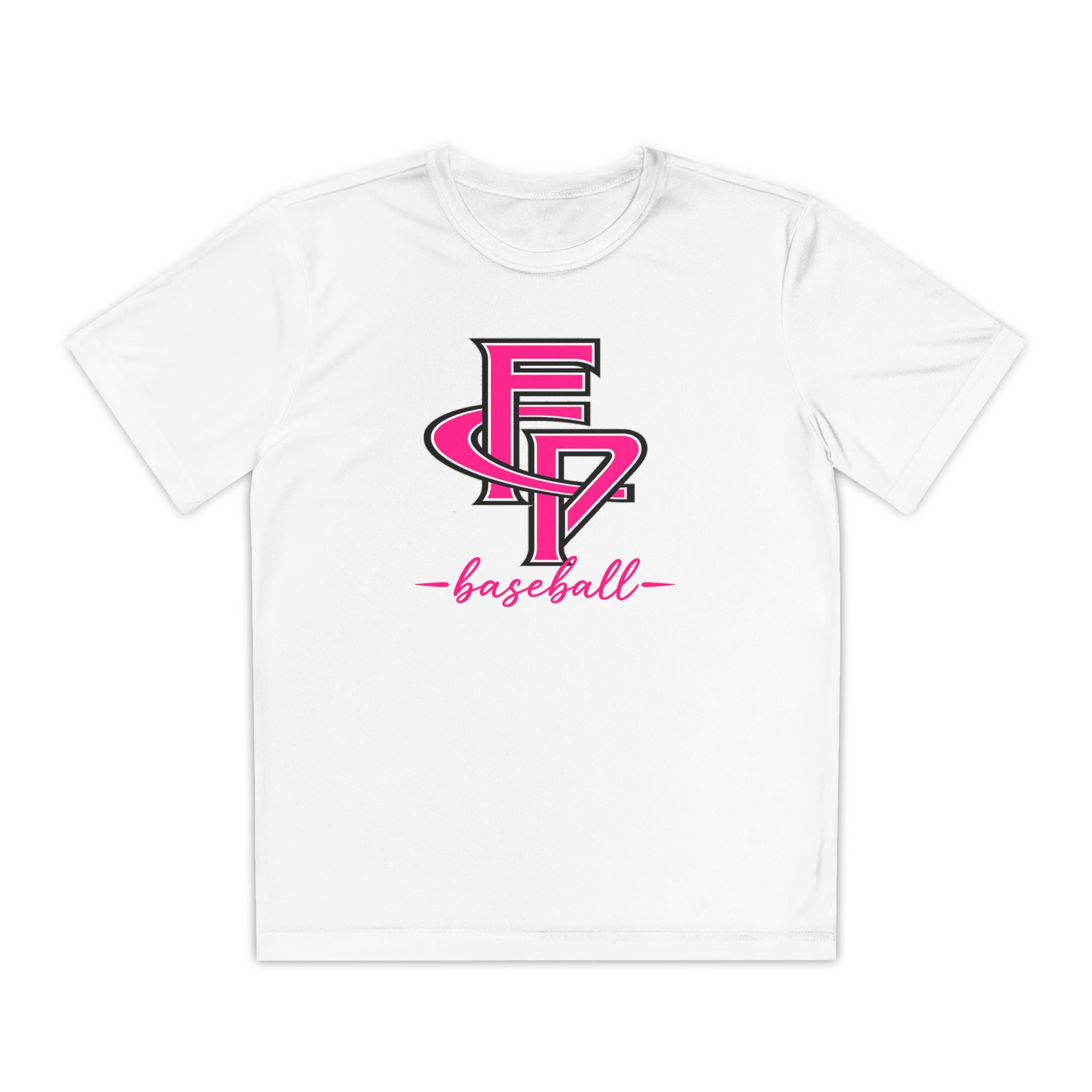 FCP Youth Baseball Dri-Fit Tee: Pink Logo