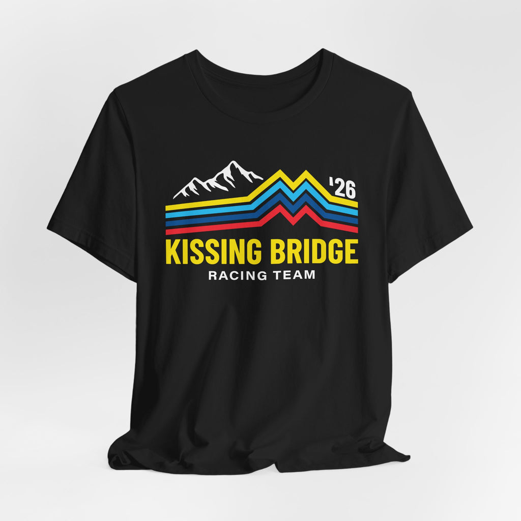 Kissing Bridge Racing Team Retro Mountain Stripes '26 – Tee