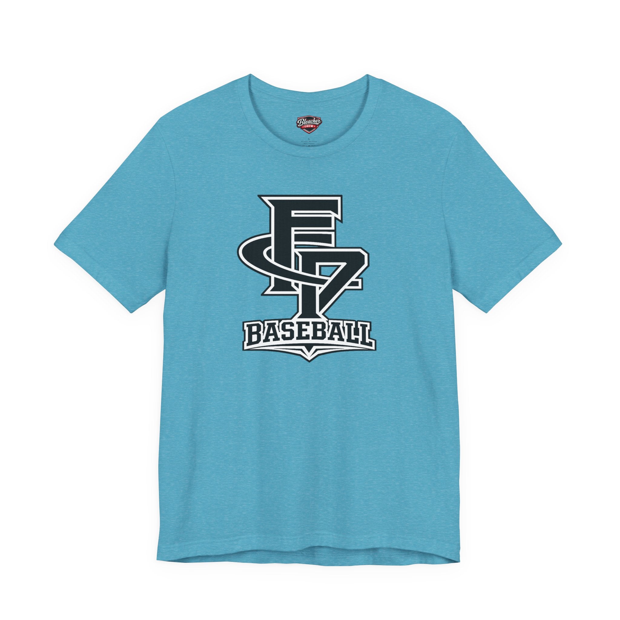 FCP Adult Baseball Tee: Black Logo Alt
