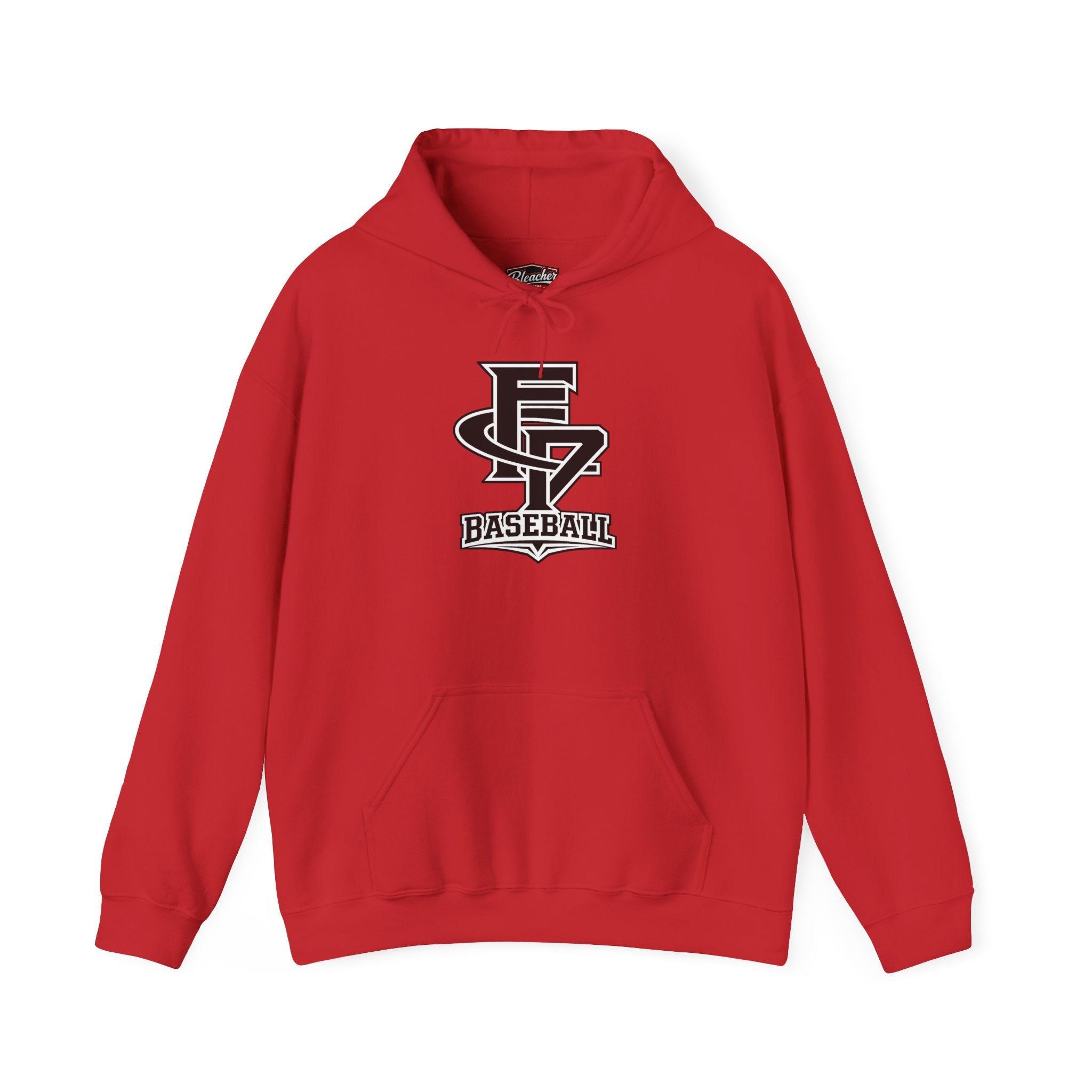 FCP Adult Baseball Hoodie: Black Logo Alt