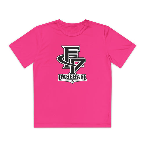 FCP Youth Baseball Dri-Fit Tee: Black Logo Alt