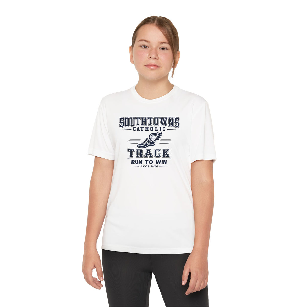 SCS Track "Run to Win" Performance Tee (Kids)
