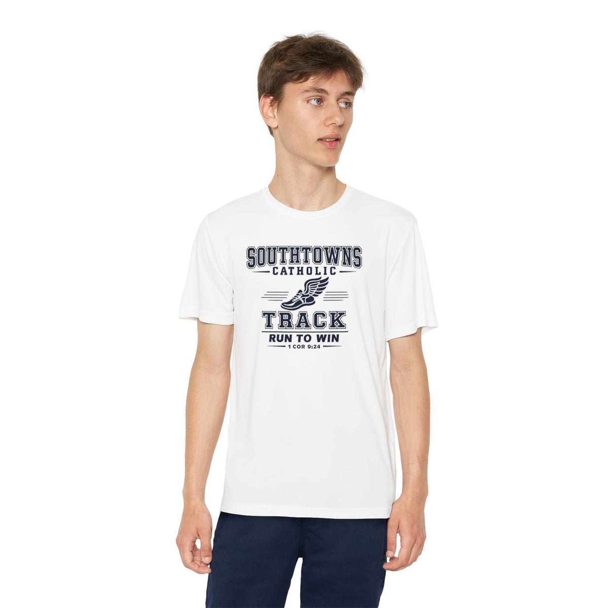 SCS Track "Run to Win" Performance Tee (Kids)