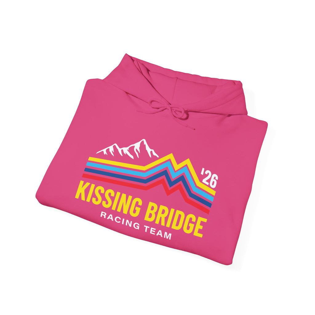 Kissing Bridge Racing Team | Retro Mountain Stripe '26 – Adult Hoodie