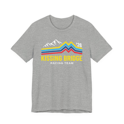 Kissing Bridge Racing Team Retro Mountain Stripes '26 – Tee