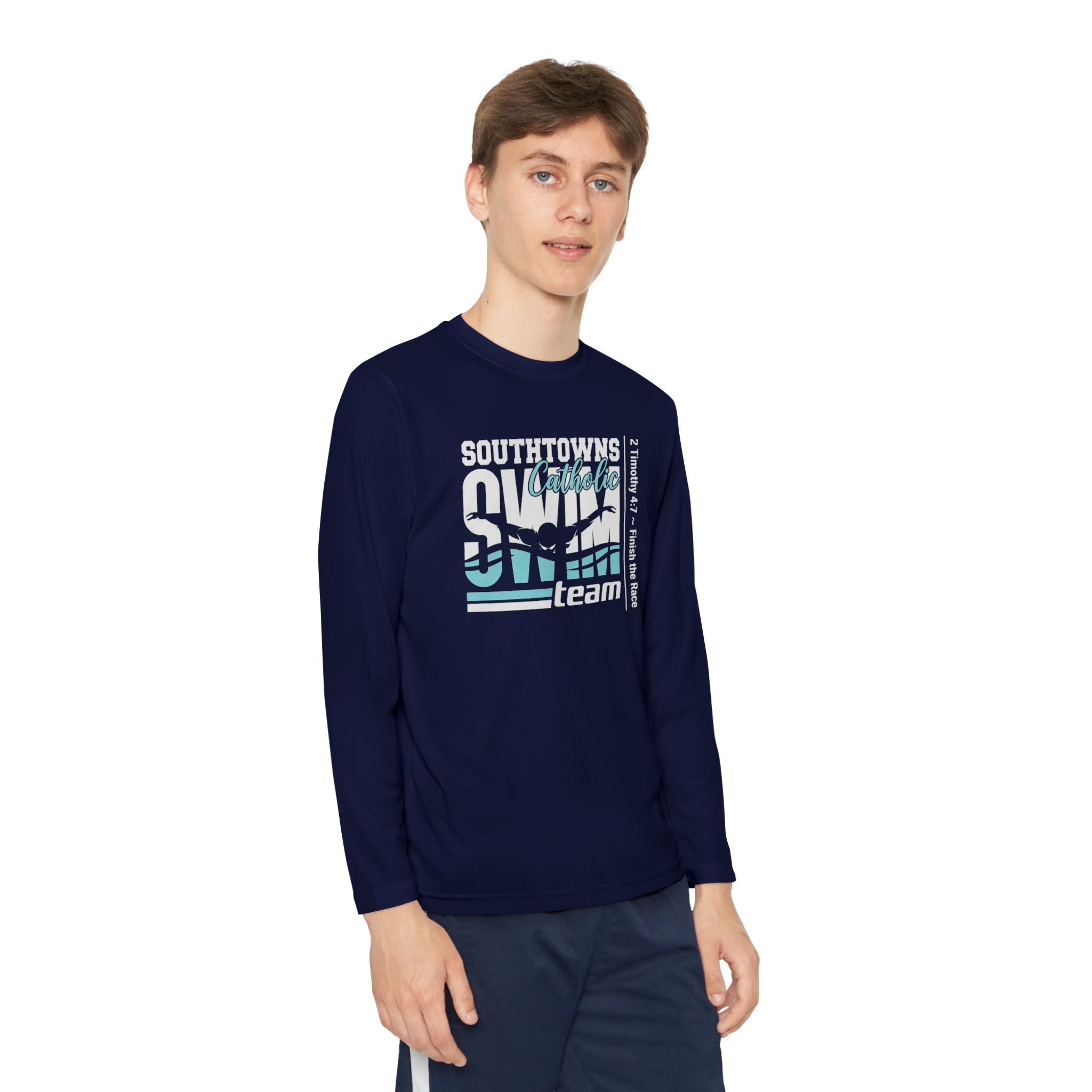 Southtown Catholic Swim Team Long Sleeve Tee (Youth)