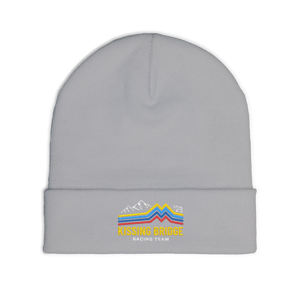 Kissing Bridge Racing Team | Retro Mountain Stripe '26 — Knit Beanie