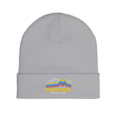 Kissing Bridge Racing Team | Retro Mountain Stripe '26 — Knit Beanie