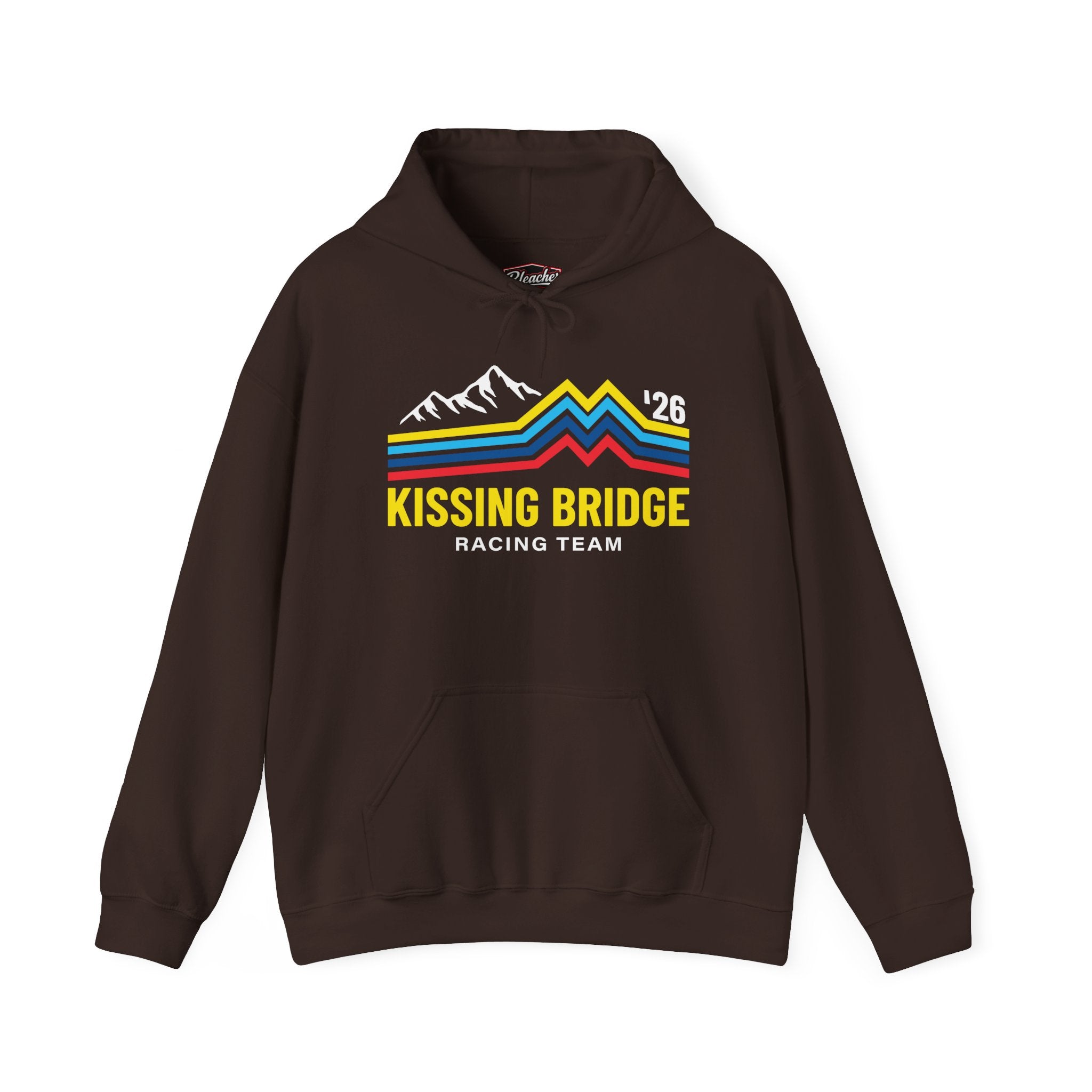 Kissing Bridge Racing Team | Retro Mountain Stripe '26 – Adult Hoodie