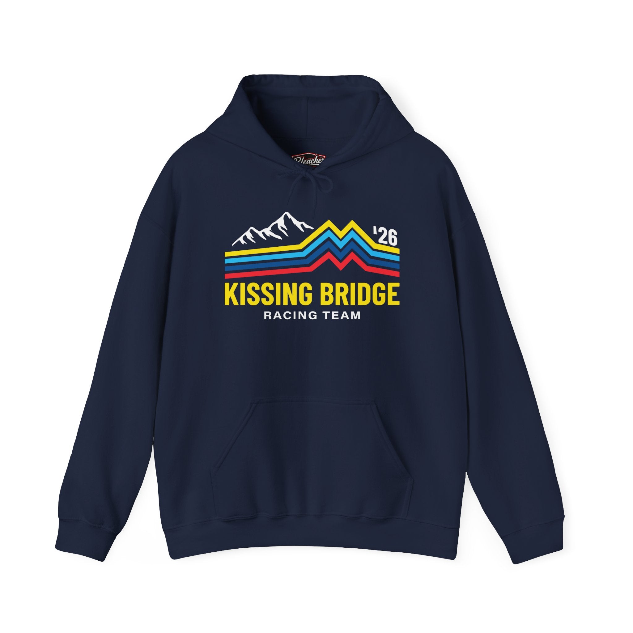 Kissing Bridge Racing Team | Retro Mountain Stripe '26 – Adult Hoodie