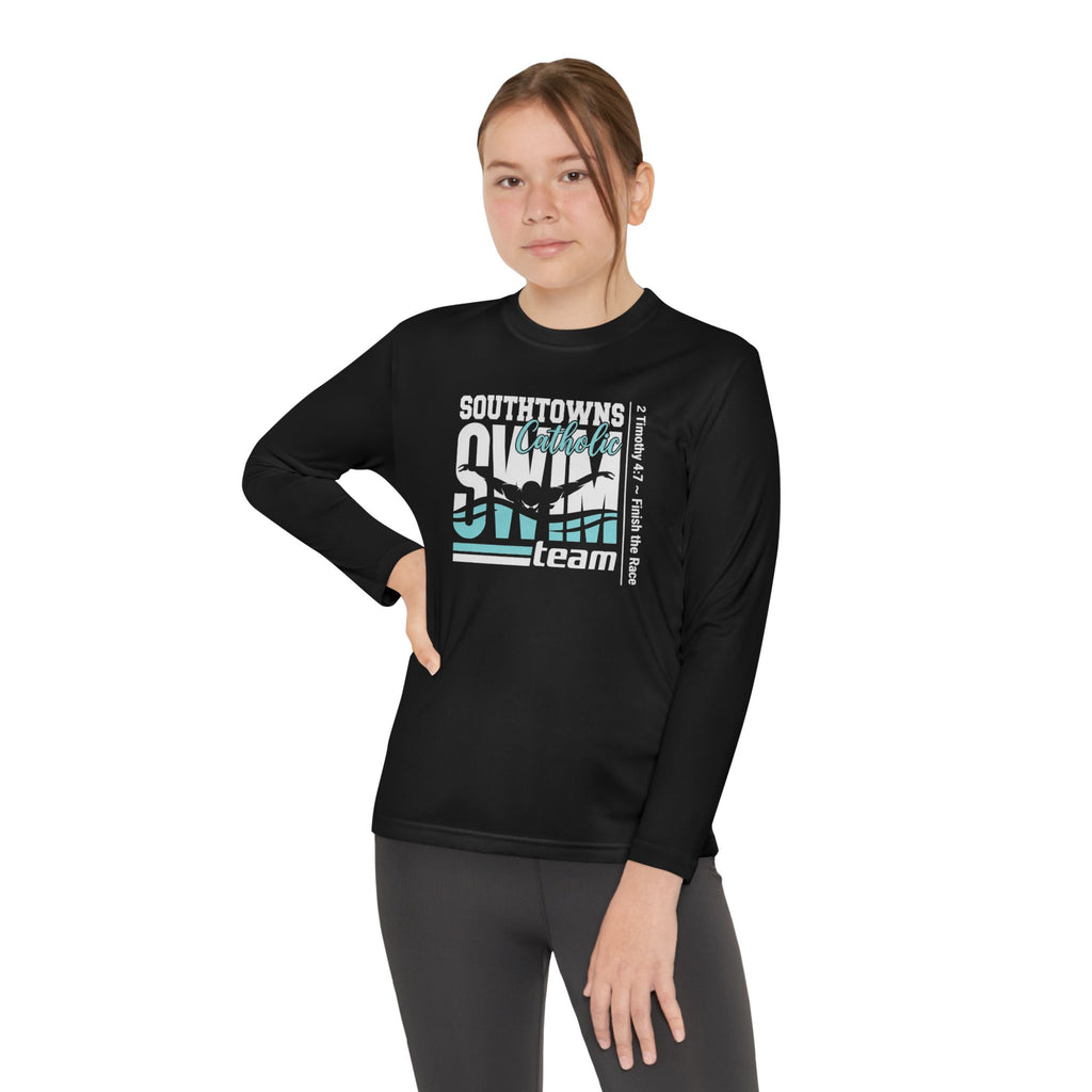 Southtown Catholic Swim Team Long Sleeve Tee (Youth)