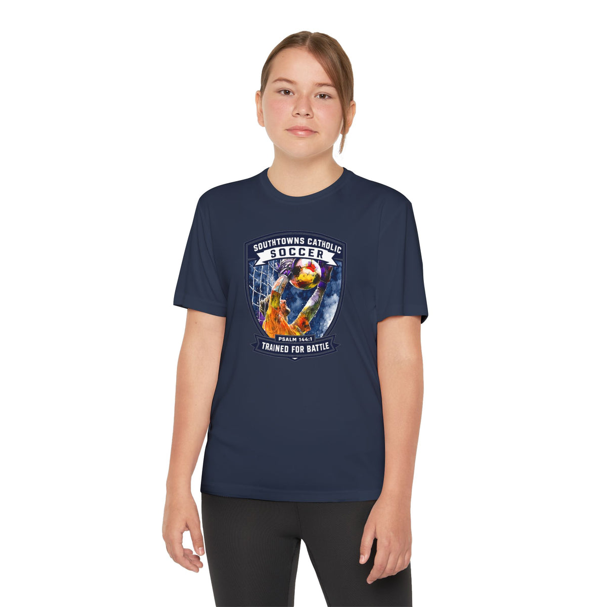 SCS Soccer 'Trained for Battle' T-Shirt (Kids)