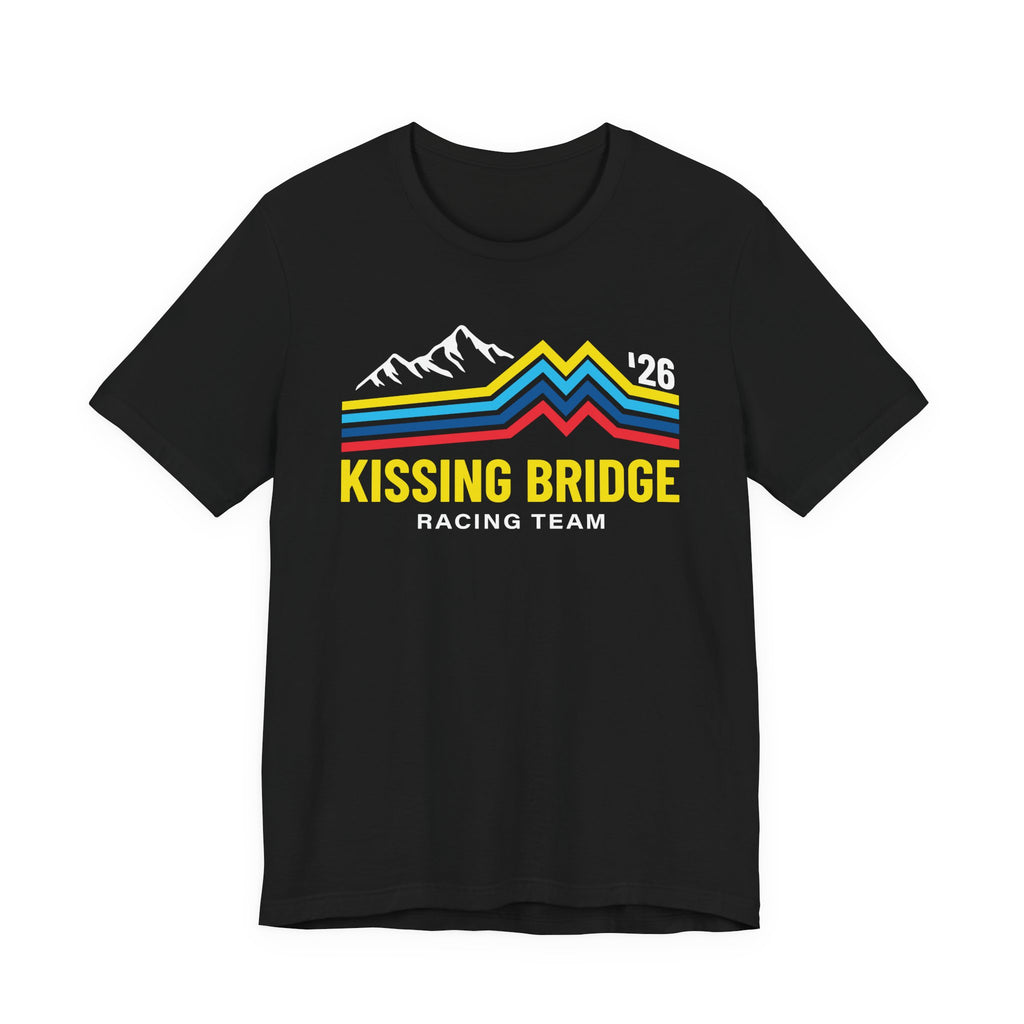Kissing Bridge Racing Team Retro Mountain Stripes '26 – Tee