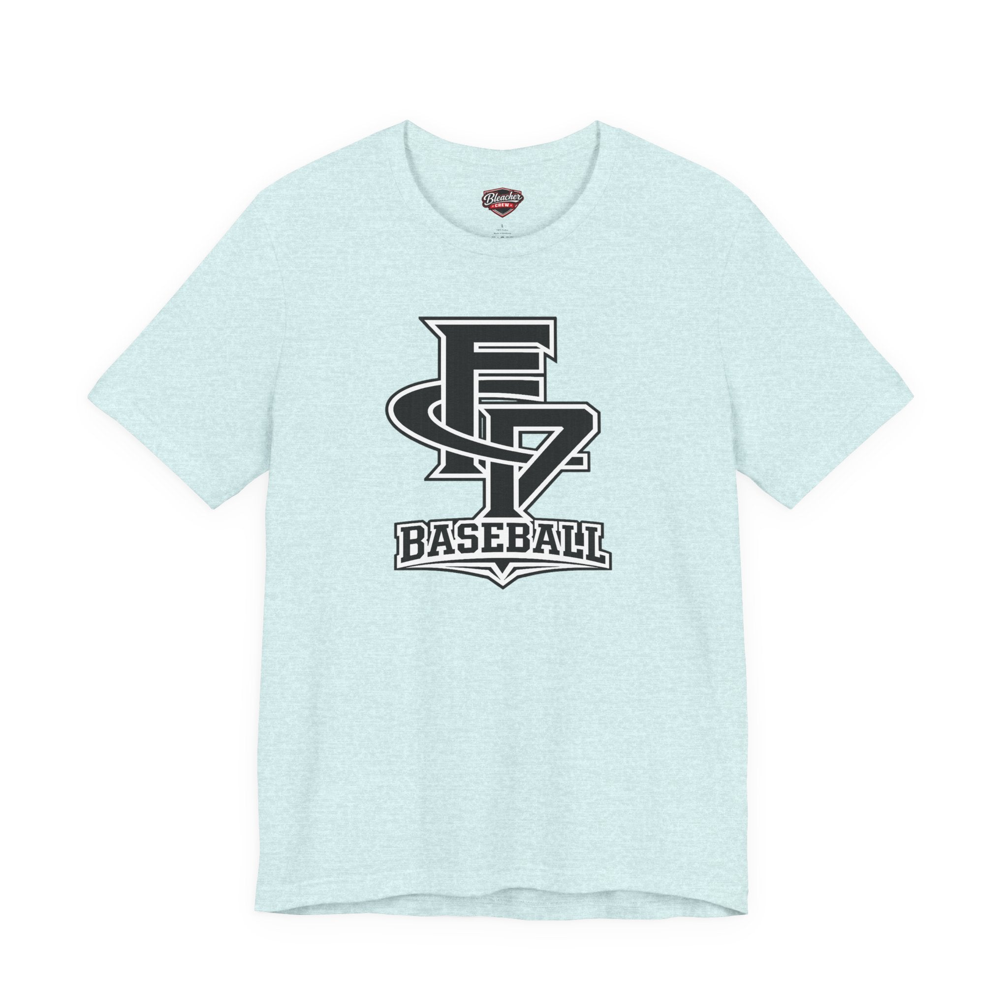 FCP Adult Baseball Tee: Black Logo Alt