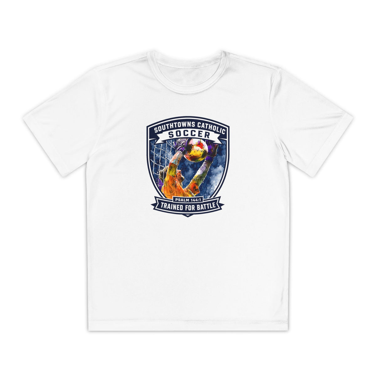 SCS Soccer 'Trained for Battle' T-Shirt (Kids)