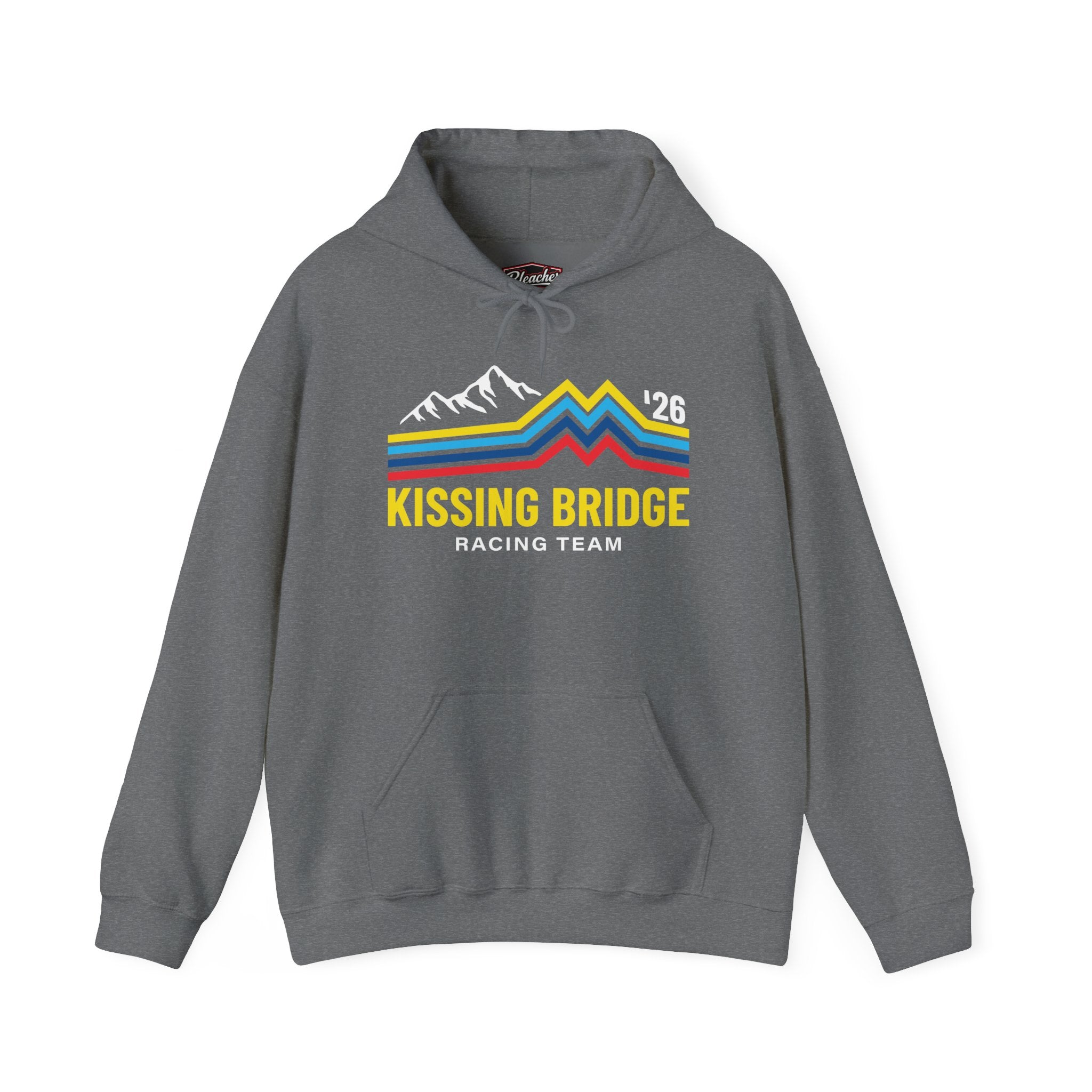 Kissing Bridge Racing Team | Retro Mountain Stripe '26 – Adult Hoodie